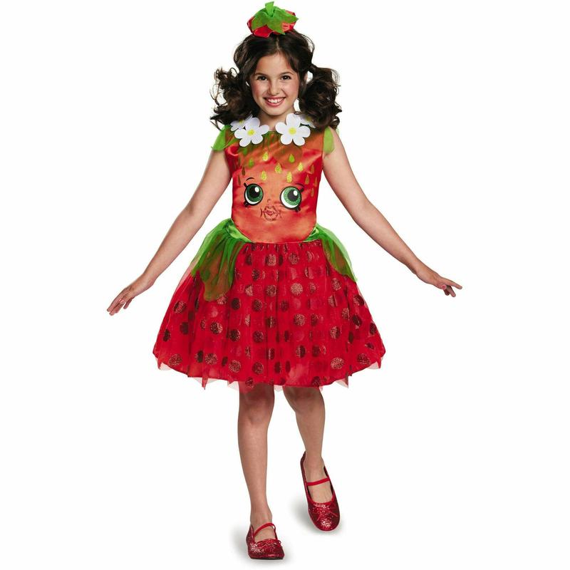 Girl's Strawberry Kiss Classic Halloween Costume