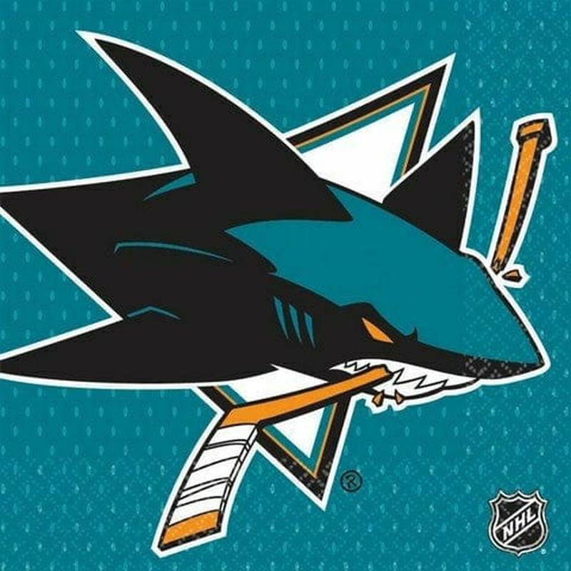San Jose Sharks Lunch Napkins 16ct