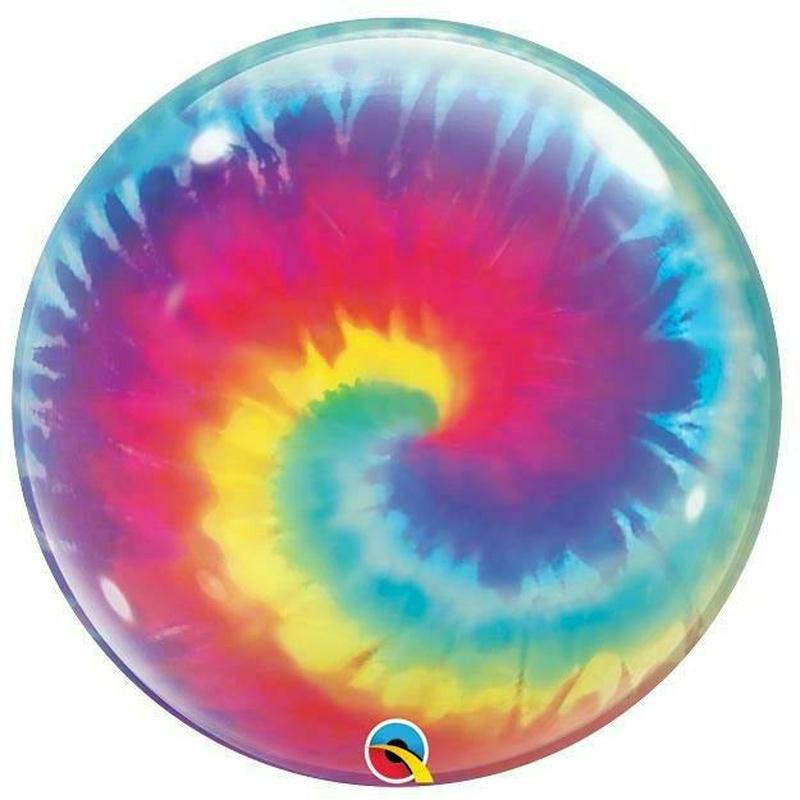 A001  22" Tie Dye Swirls Foil