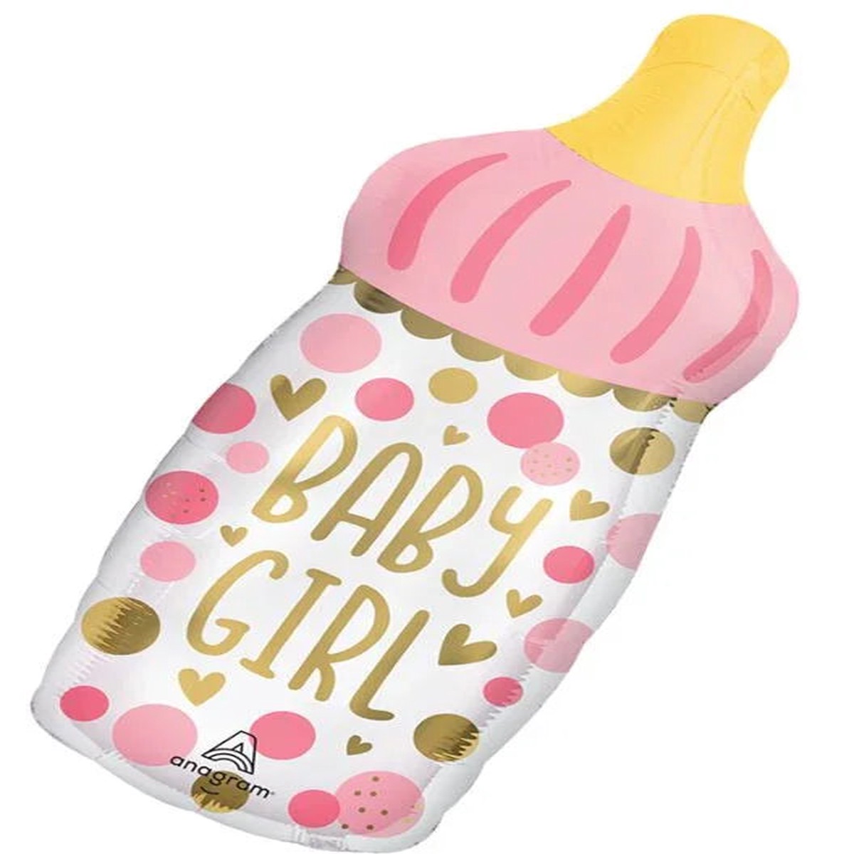 Baby Girl Bottle Super Shape Mylar Balloon 31 1ct