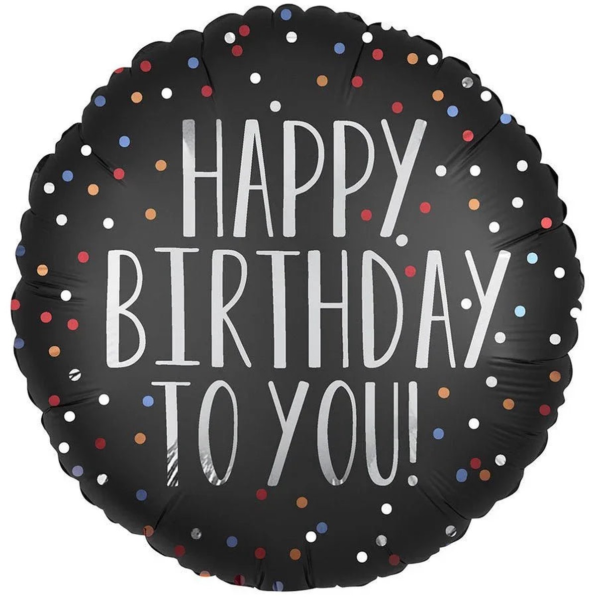 Happy Birthday To You Confetti Mylar Balloon 18 1ct